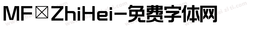 MF ZhiHei字体转换
